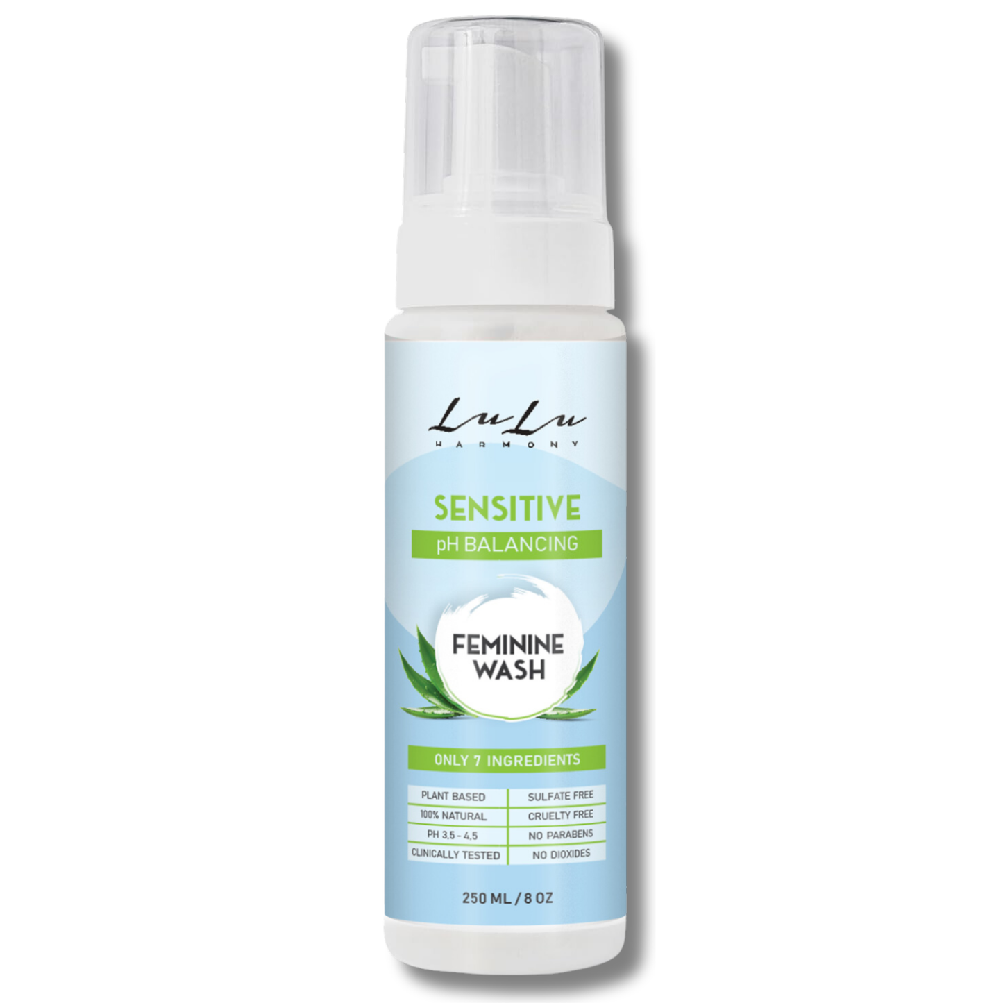lulu ph balancing feminine wash with boric acid made in usa - 8.5 fl oz
