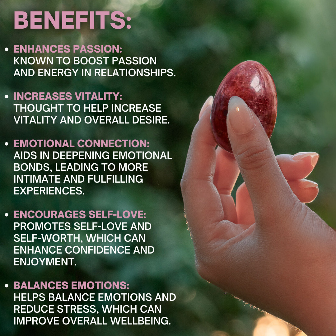 lulu healing strawberry quartz crystal - enhance love, creativity, and emotional balance
