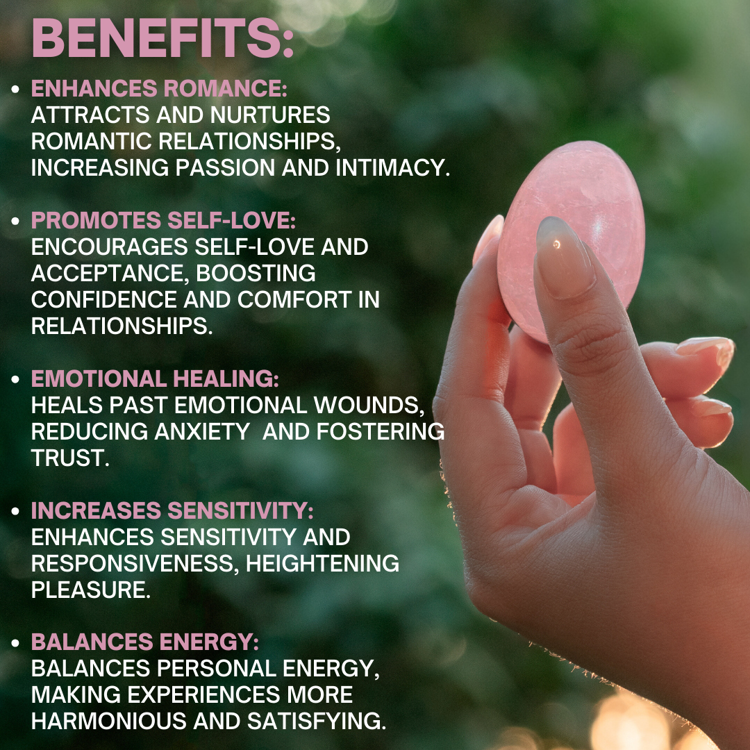 lulu rose quartz healing crystal - unconditional love, emotional healing, and inner peace