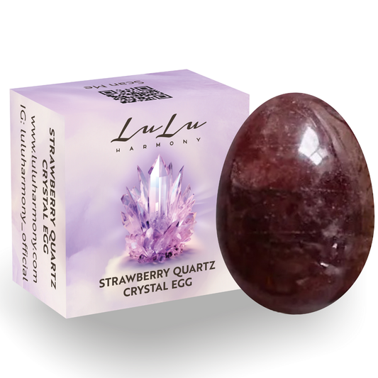 LuLu Healing Strawberry Quartz Crystal - Enhance Love, Creativity, and Emotional Balance