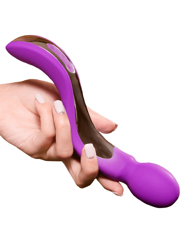 harmony wave: wand massage for total relaxation - purple