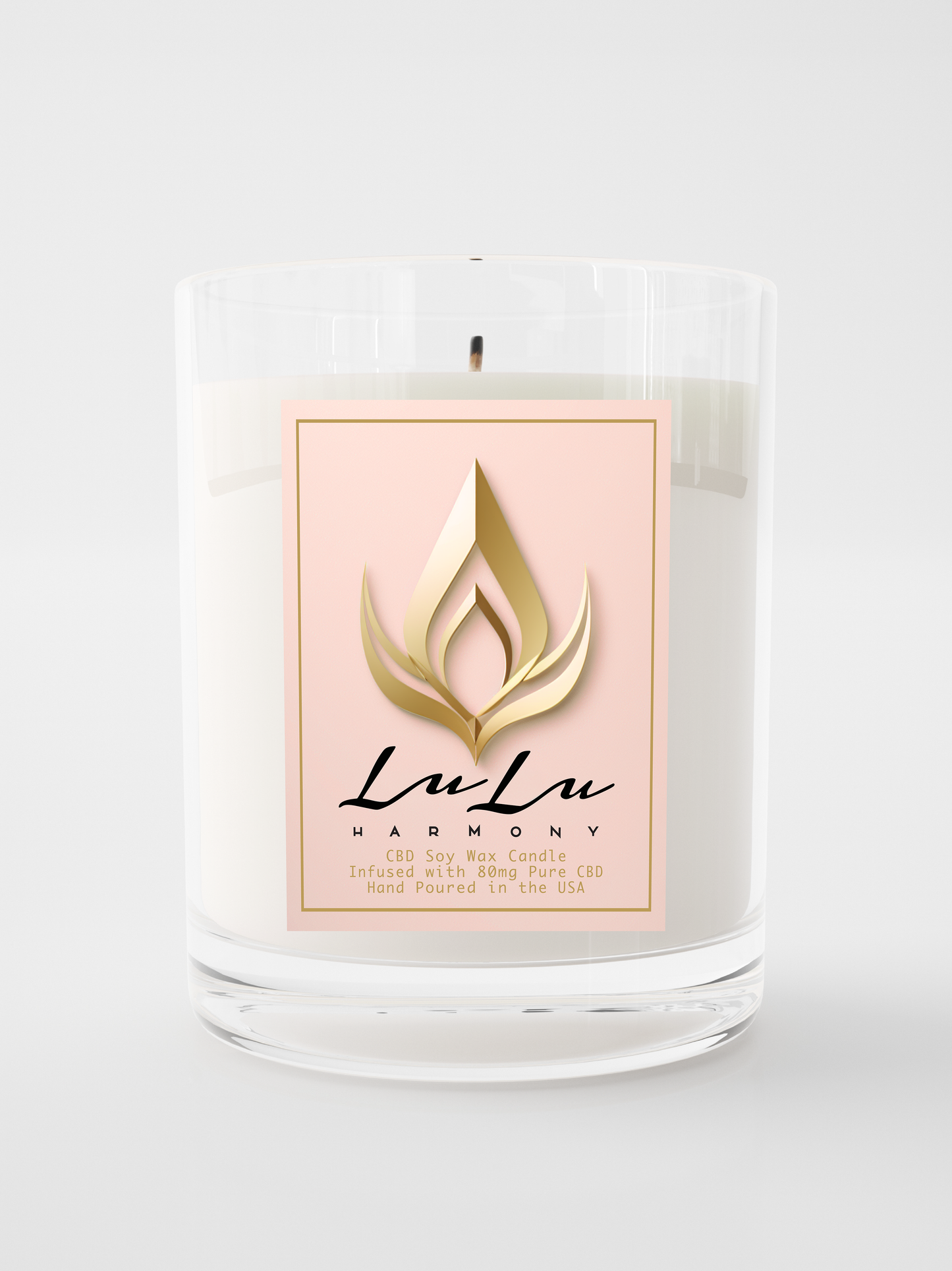 lulu harmony cbd soy wax candle - indigo blue