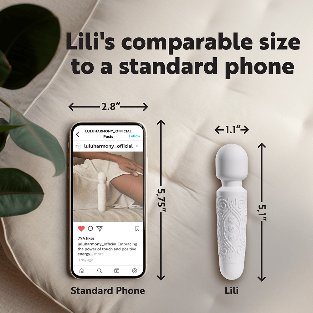 lulu mini premium intense clitoral stimulation wand - white