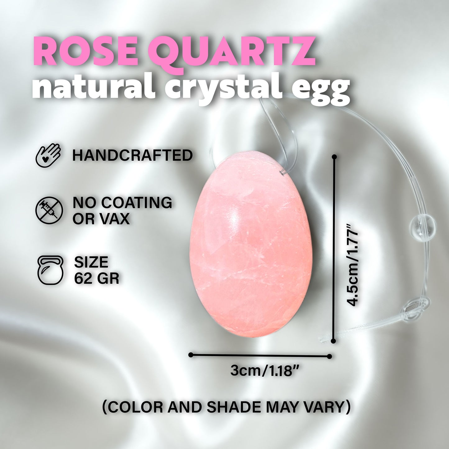 lulu wand massager vibrator with yoni egg - powerful multi-speed, emotional healing, self-love, romantic intimacy enhancement, and relaxation set for women - rose quartz