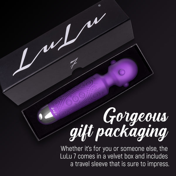 LuLu 7 Powerful Handheld Electric Back Massager for Women - Strong Personal Magic Massage for Sports Recovery, Muscle Aches, & Body Pain - 20 Patterns & 5 Speeds