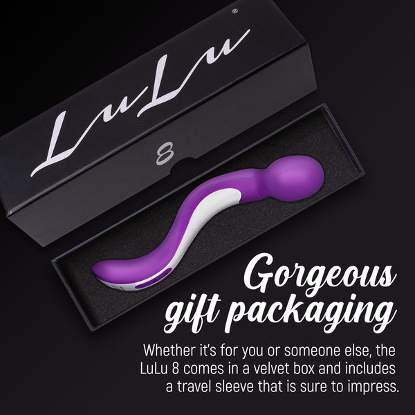 LuLu 8 Powerful Handheld Electric Back Massager for Women - Strong Personal Magic Massage for Sports Recovery, Muscle Aches, & Body Pain - 7 Patterns & 3 Speeds