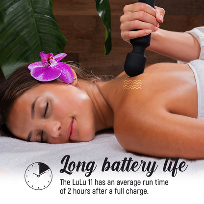 LuLu 11 Powerful Handheld Electric Back Massager for Women - Strong Personal Magic Massage for Sports Recovery, Muscle Aches, & Body Pain - 20 Patterns & 5 Speeds